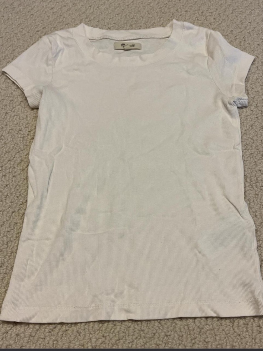 basic white tee